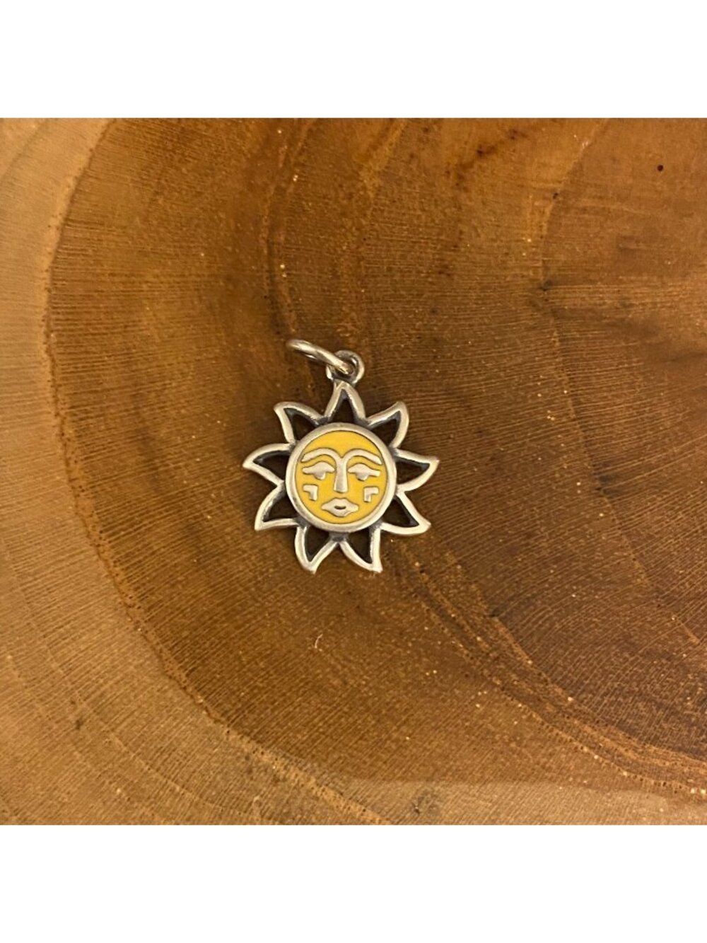 RETIRED James Avery Enamel Sunny Days Charm, Sterling Silver